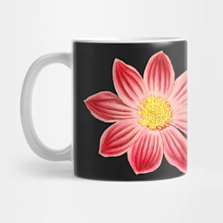 Red and Yellow Flowers Pattern Mug